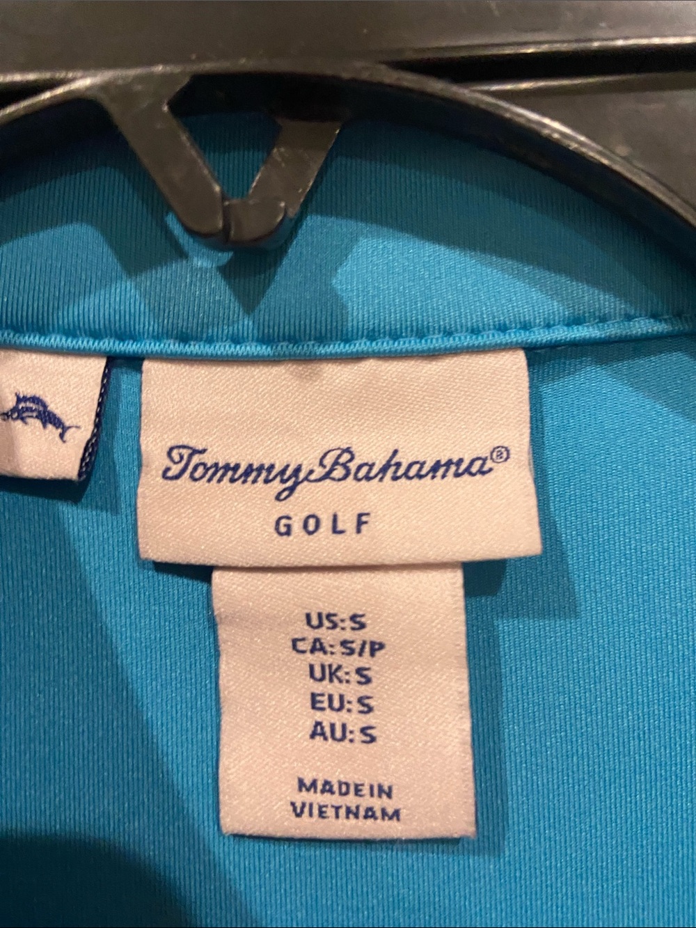 Tommy Bahama Bright Aqua Blue sport dress.